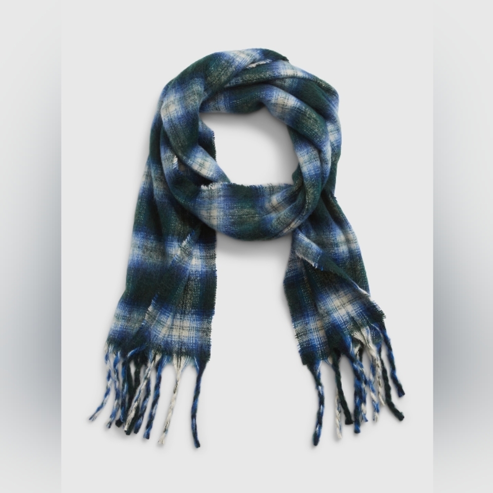 Blue/Green Plaid Scarf